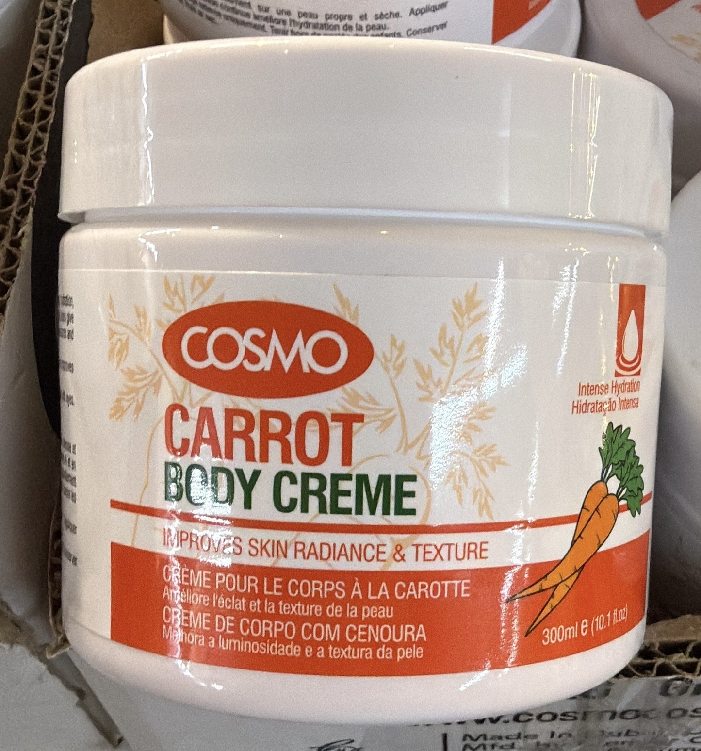 COSMO 3 Pack Body Cream Cocoa Butter Avocado Carrot Moisturizer Bundle - Lumi and Leo