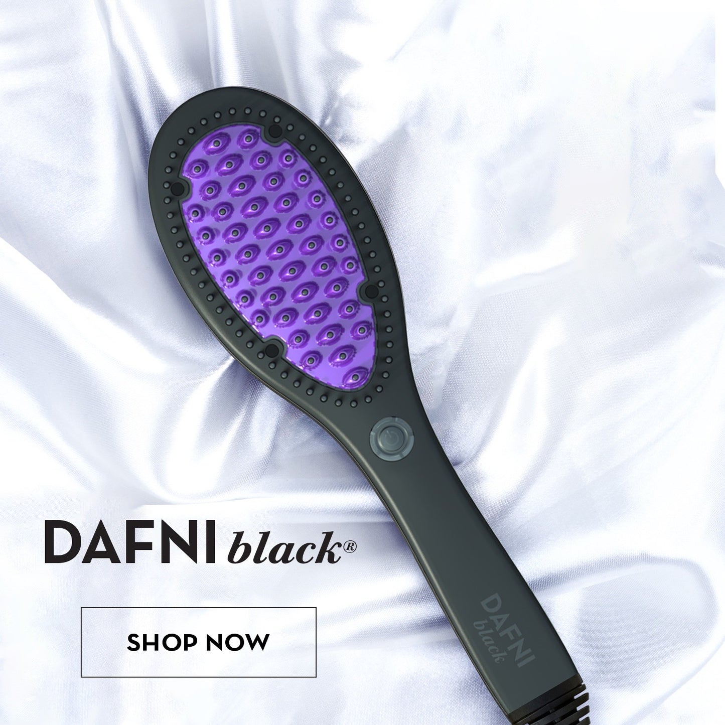 DAFNI Hair Straightening Brush Ceramic DH1.0A - Black/Purple Tested Works Great! - Lumi and Leo