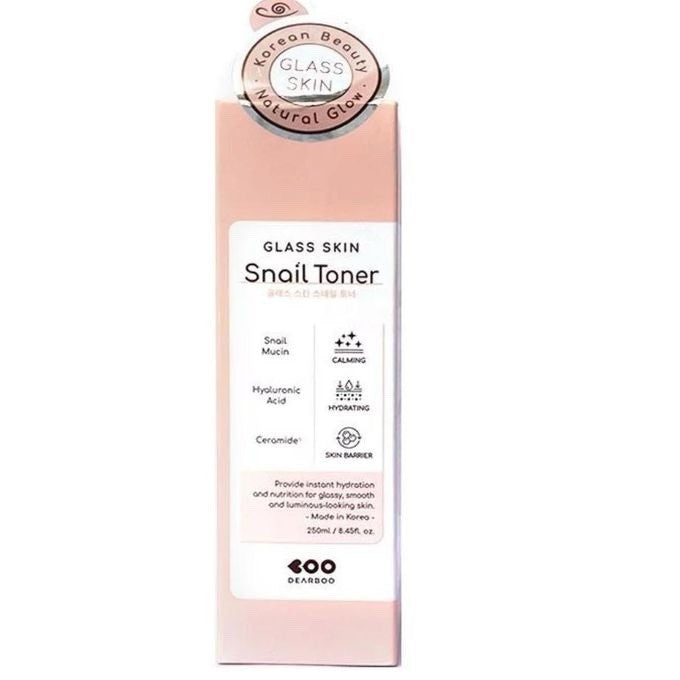 DEARBOO KOREAN BEAUTY Glass Skin Snail Toner With Hyaluronic Acid & Ceramide! - Lumi and Leo