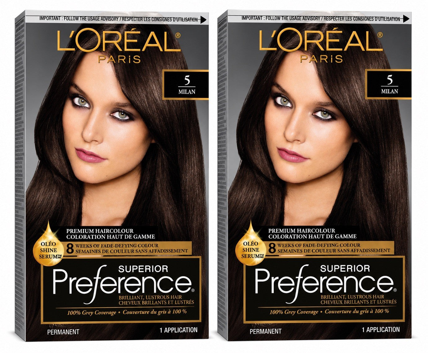 L'Oréal Preference 5 Milan Permanent Hair Color Dye Pack of 2 - Lumi and Leo