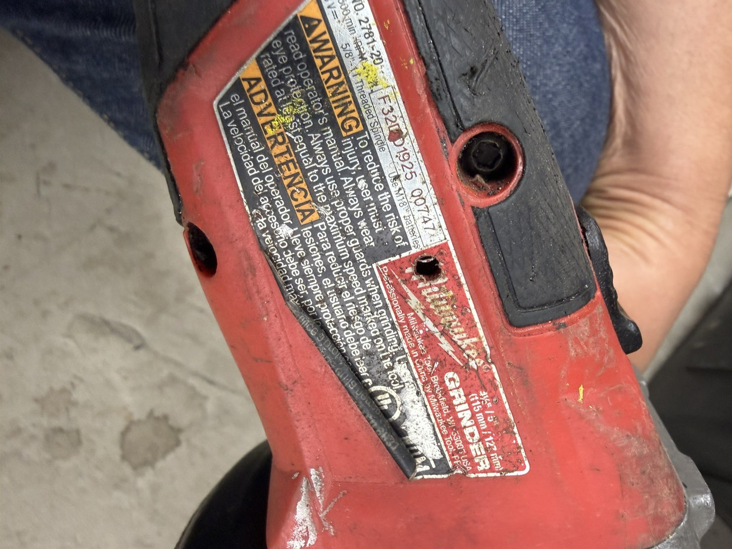 Milwaukee M18 18V 4-1/2" Grinder (Tool Only) - Red (2680-20) - Lumi and Leo