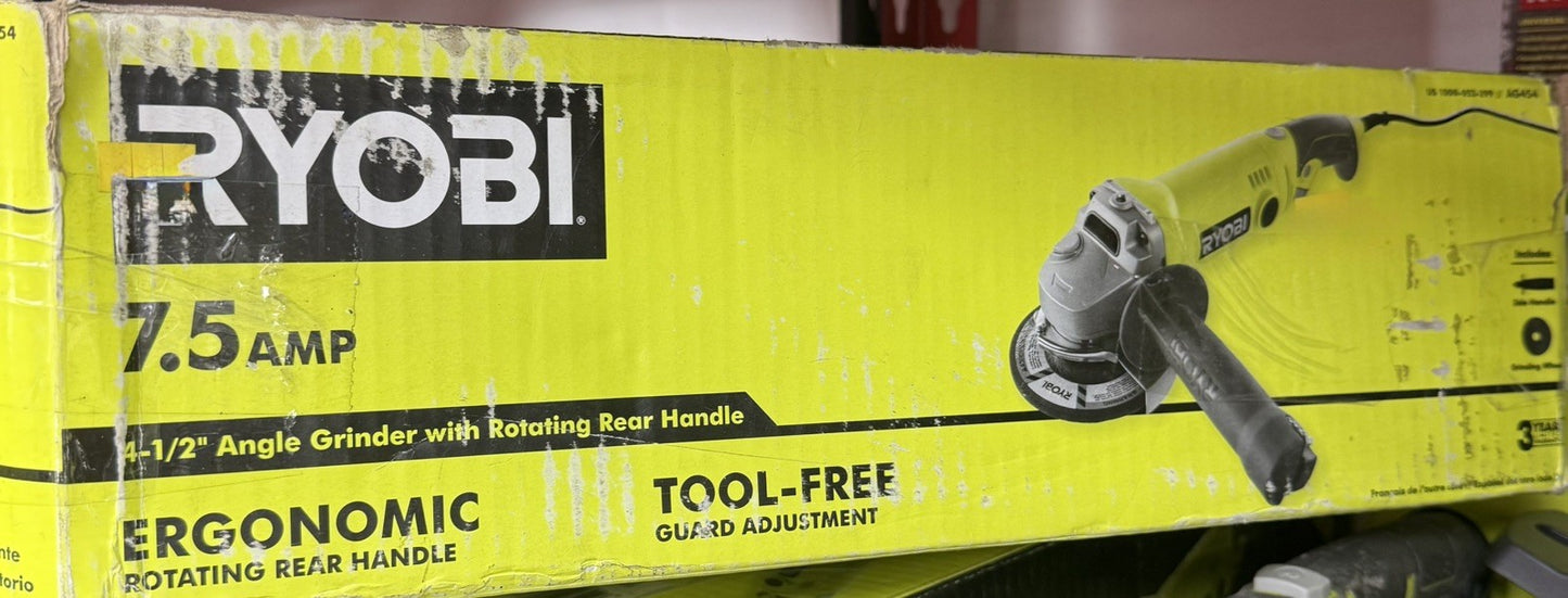 RYOBI 7.5 Amp 4.5 in. Corded Angle Grinder - Lumi and Leo