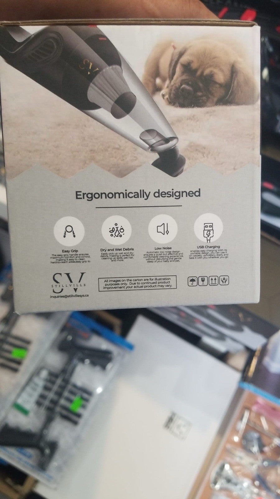 StillVille Cordless Handheld Vacuum Cleaner Wet Dry USB Rechargeable HEPA 120W - Lumi and Leo