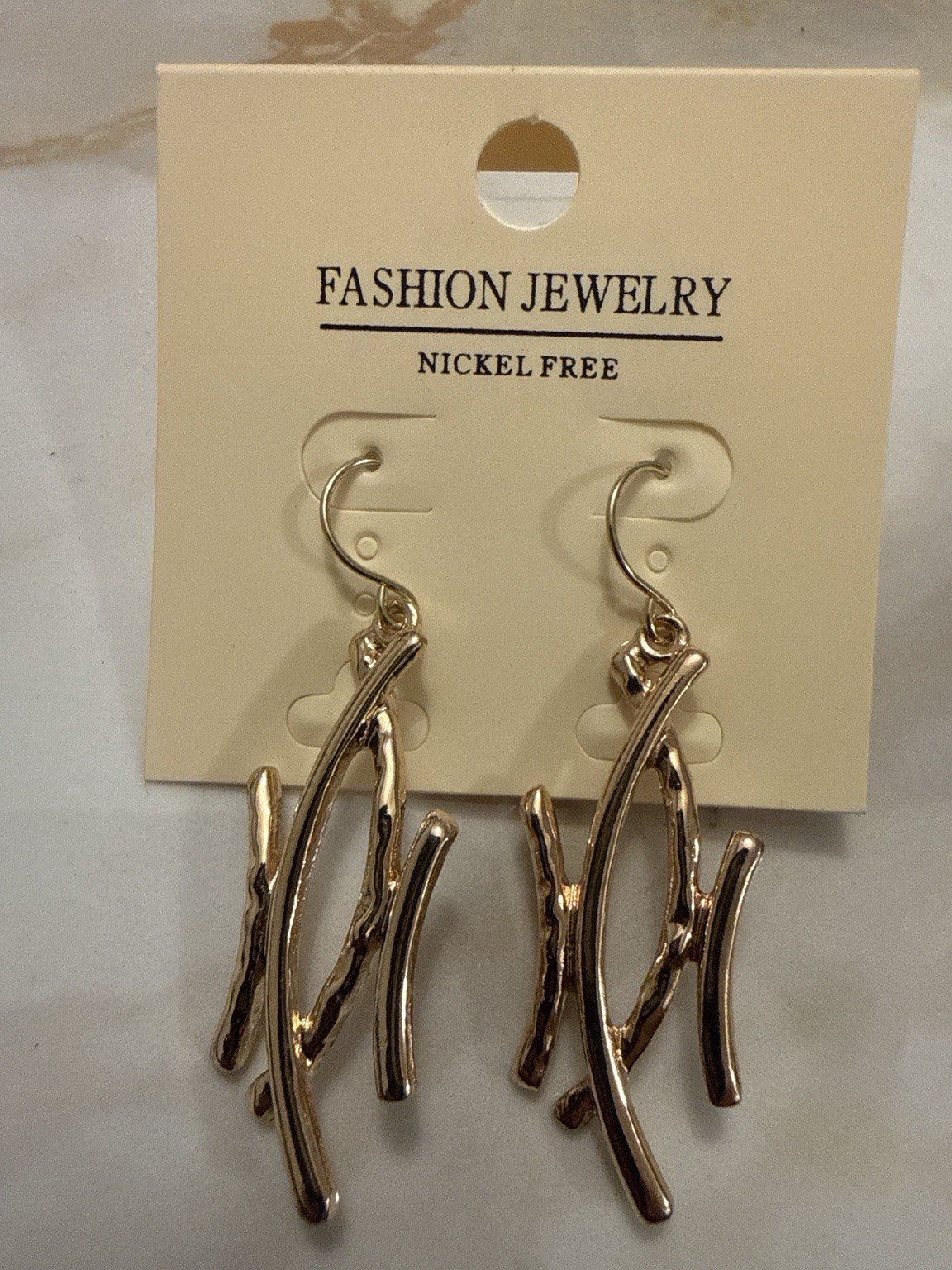 Women's Fashion Stud Earrings Elegant Floral Design Gold Tone Nickel Free Gift - Lumi and Leo