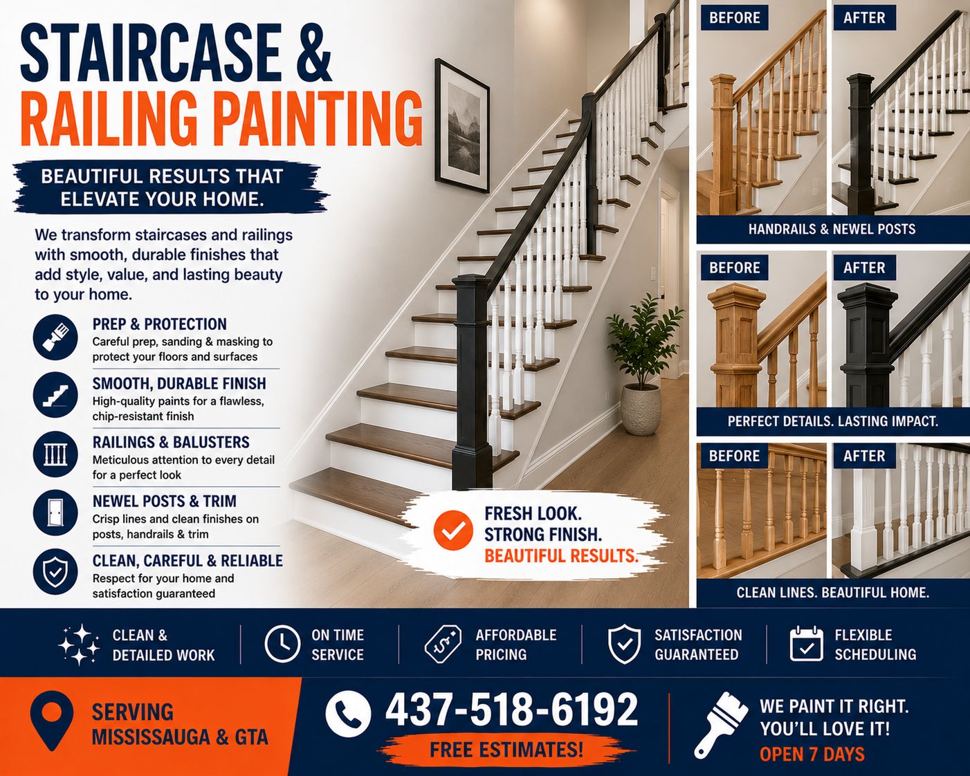 Staircase & Railing Painting
