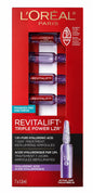 1 Pack L'OREAL Revitalift 1.9% Pure Hyaluronic Acid Replumping Ampoules 7 Per - Lumi and Leo