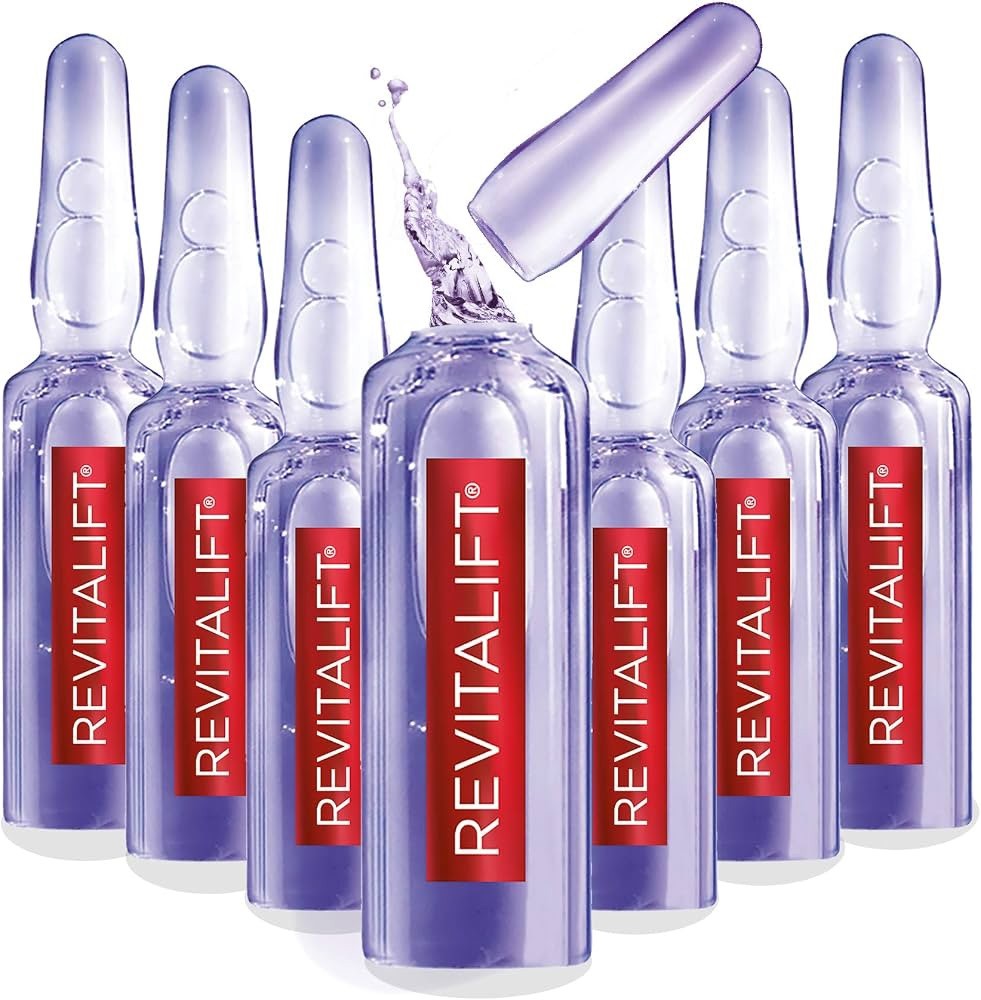 1 Pack L'OREAL Revitalift 1.9% Pure Hyaluronic Acid Replumping Ampoules 7 Per - Lumi and Leo