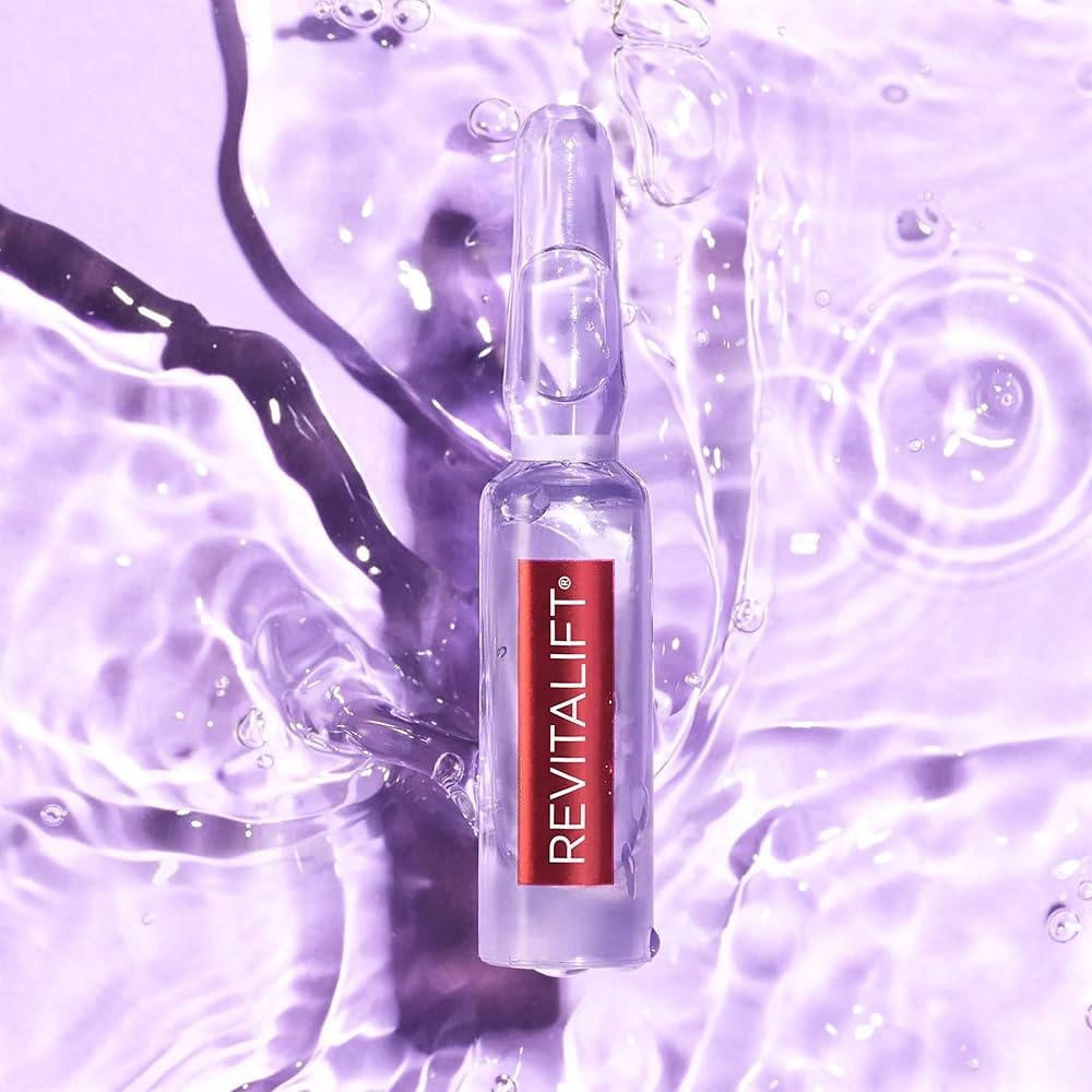 1 Pack L'OREAL Revitalift 1.9% Pure Hyaluronic Acid Replumping Ampoules 7 Per