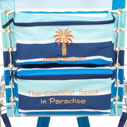 1 x Tommy Bahama SC650TB 4 Position Backpack Beach Chair Cooler Pillow Blue - Lumi and Leo