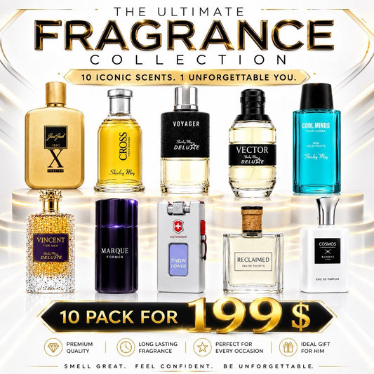 10 Piece Men's Cologne Gift Set 100ml EDT & EDP Fragrance Collection - Lumi and Leo