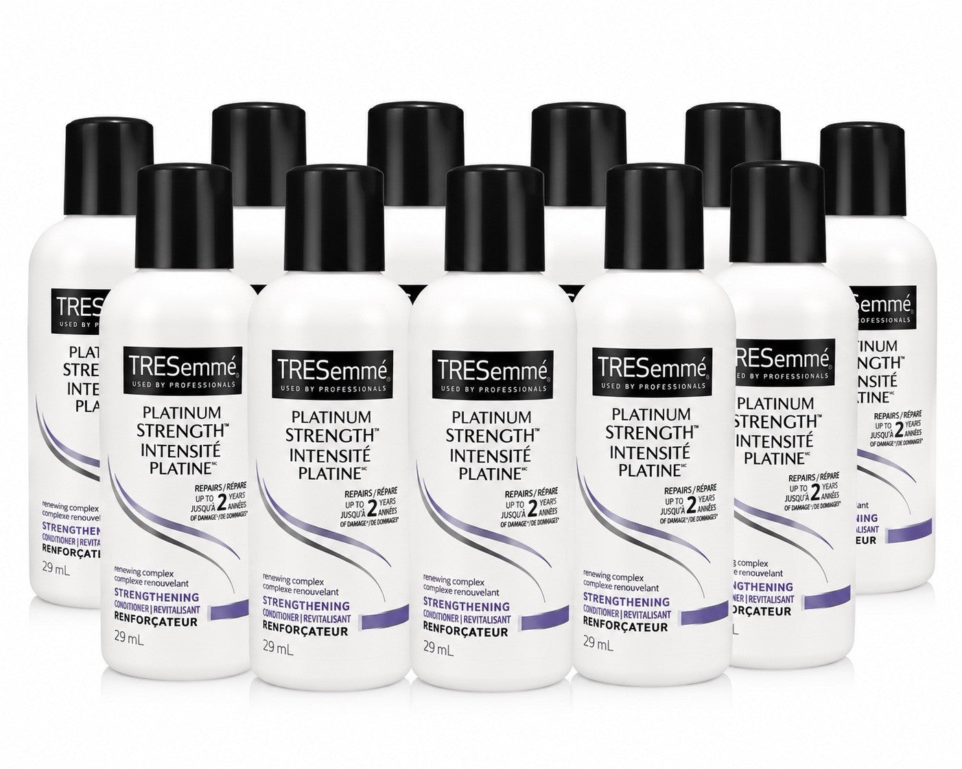10  X  TRESemme PLATINUM STRENGHT Conditioner Repairs 2 years Damage Hair Travel - Lumi and Leo
