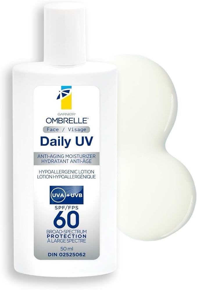 GARNIER Ombrelle FACE DAILY UV HYPOALLERGENIC LOTION SPF60 Sunscreen Anti-Aging