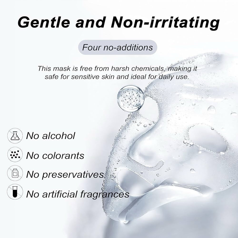 10 Pack Bio-Collagen Real Deep Hydrogel Face Masks Hyaluronic Acid 34ml