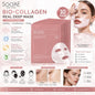 10 Pack Bio-Collagen Real Deep Hydrogel Face Masks Hyaluronic Acid 34ml