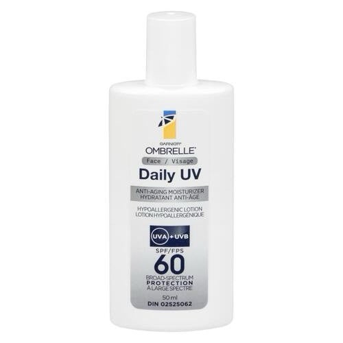 GARNIER Ombrelle FACE DAILY UV HYPOALLERGENIC LOTION SPF60 Sunscreen Anti-Aging
