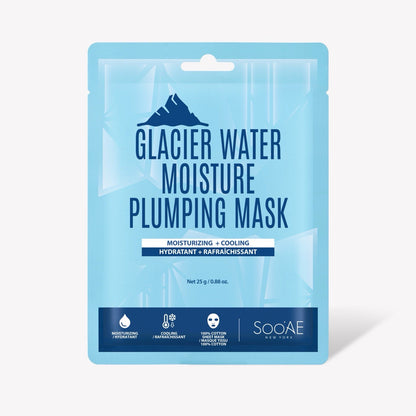 Soo'AE Glacier Water Moisture Plumping Sheet Mask 10 Pack K-Beauty Hydrating