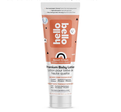 3xHello Bello Premium Baby Lotion Sweet Cream 8.5 fl oz. New