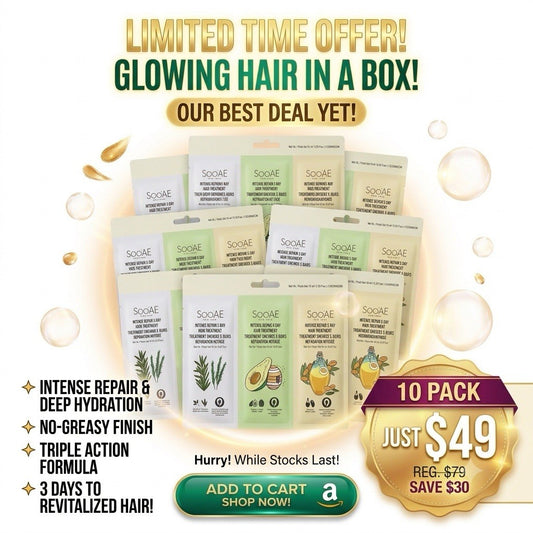 SooAE Intense Repair 3 Day Hair Treatment Mask 10 Pack 30 x 10ml