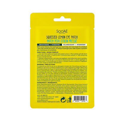 10 Pack Soo'AE Squeezed Lemon Hydrogel Eye Patch Brightening Hydrating