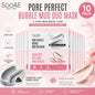 Soo'AE Pore Perfect Bubble Mud Duo Mask Charcoal & Rose 10 Pack Korea
