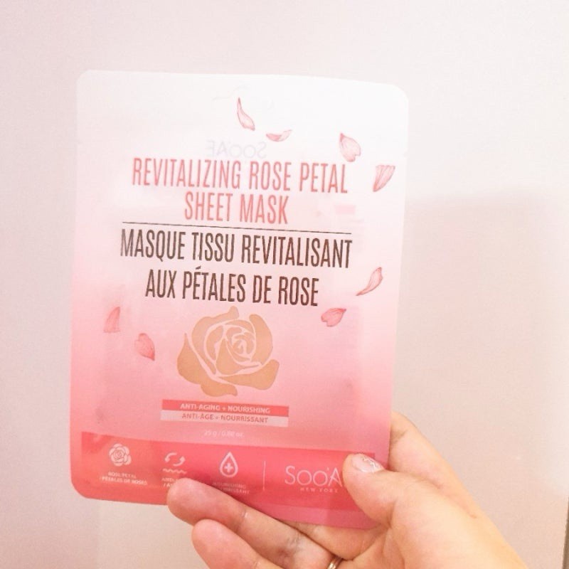 10 Pack Soo'AE Revitalizing Rose Petal Sheet Mask Anti-Aging Korean 25g