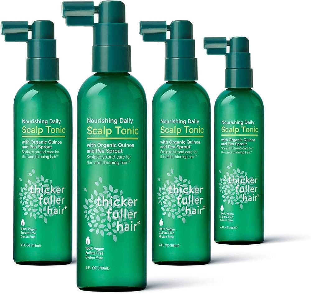 4 Nourishing Daily Scalp Tonic With Organic Quinoa Pea Sprout Thicker Fuller 4oz