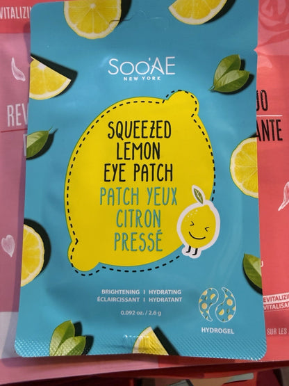 10 Pack Soo'AE Squeezed Lemon Hydrogel Eye Patch Brightening Hydrating
