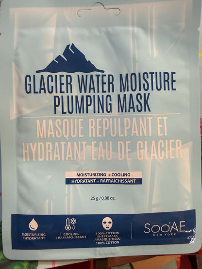 Soo'AE Glacier Water Moisture Plumping Sheet Mask 10 Pack K-Beauty Hydrating