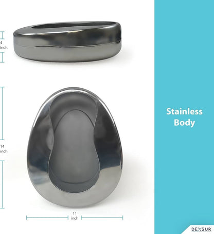 Bedpans for Elderly Men and Women, Heavy Duty Metal Autoclavable Adult Stainless
