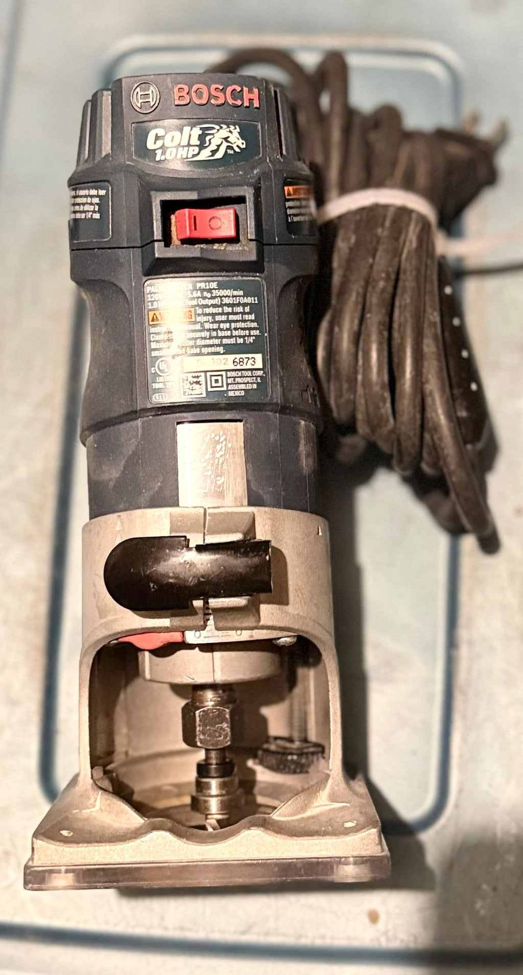 TESTED & WORKING BOSCH COLT PR10E 1.0HP PALM ROUTER – PROFESSIONAL WOODWORKING TOOL