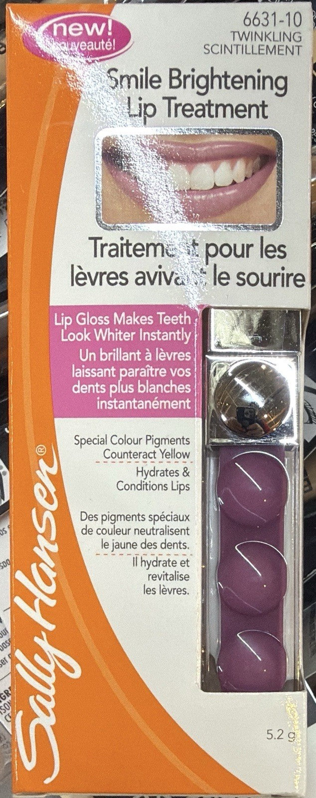 1PC SALLY HANSEN SMILE BRIGHTENING LIP TREATMENT 6631-10 RADIANT *SEE DECRIPTION