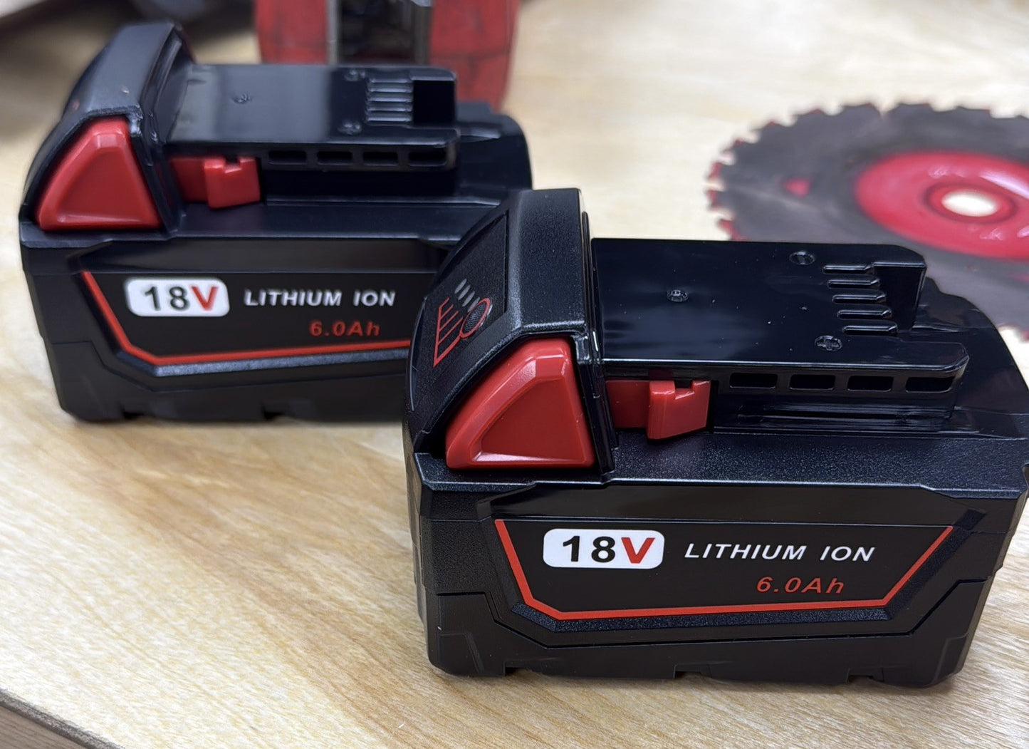 2-Pack 18V 6.0Ah Lithium-Ion Replacement Batteries for Milwaukee M18 Tools – New - Lumi and Leo