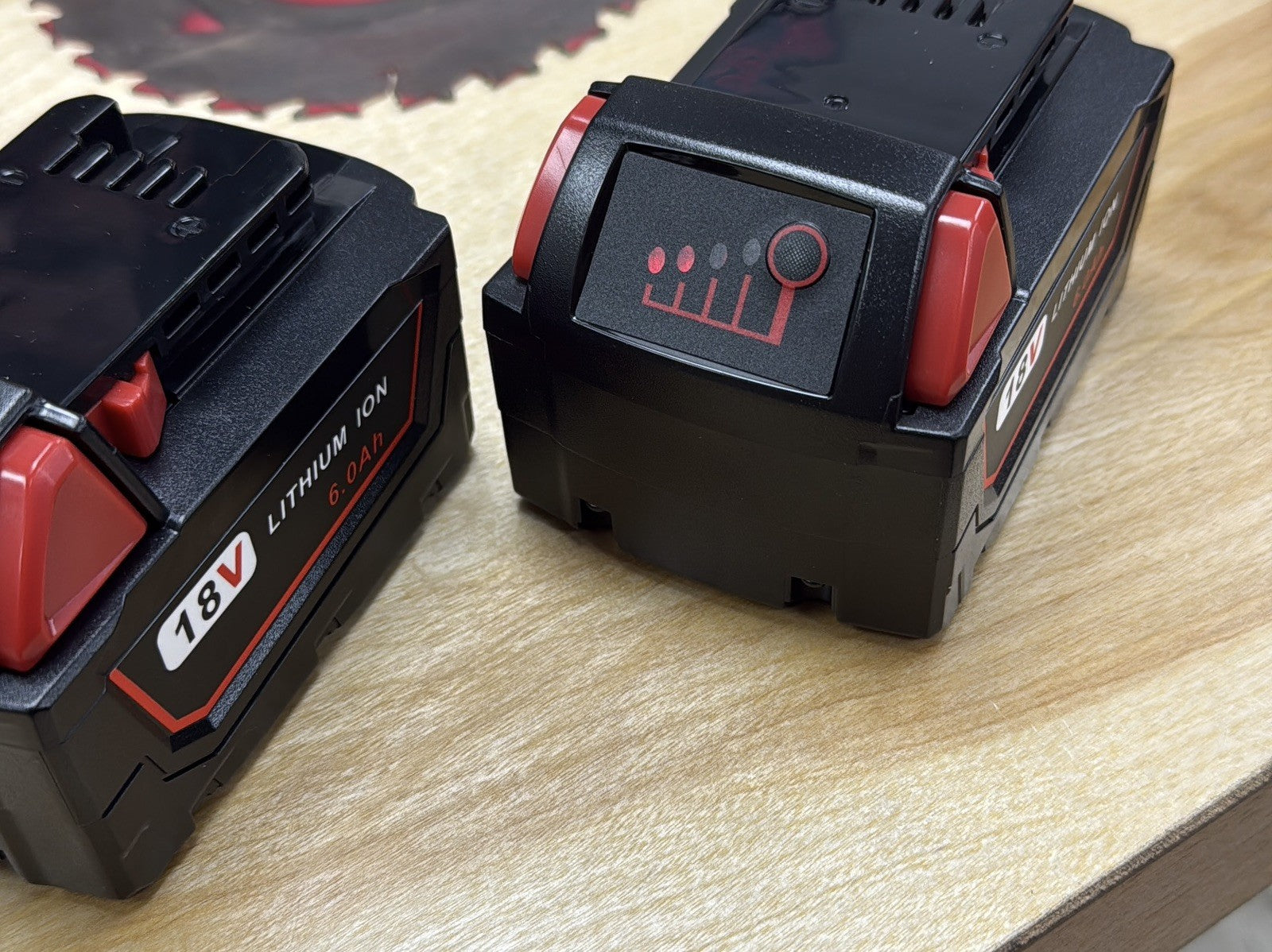 2-Pack 18V 6.0Ah Lithium-Ion Replacement Batteries for Milwaukee M18 Tools – New