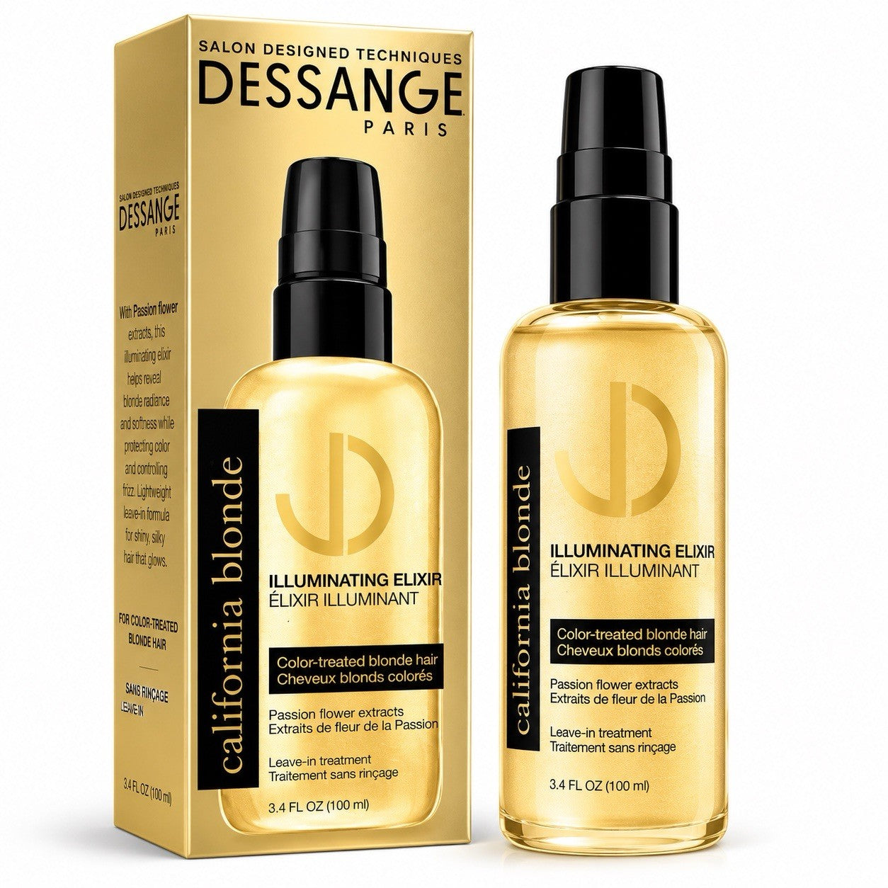 2 Pack Dessange California Blonde Illuminating Elixir Leave In Treatment 100ml - Lumi and Leo