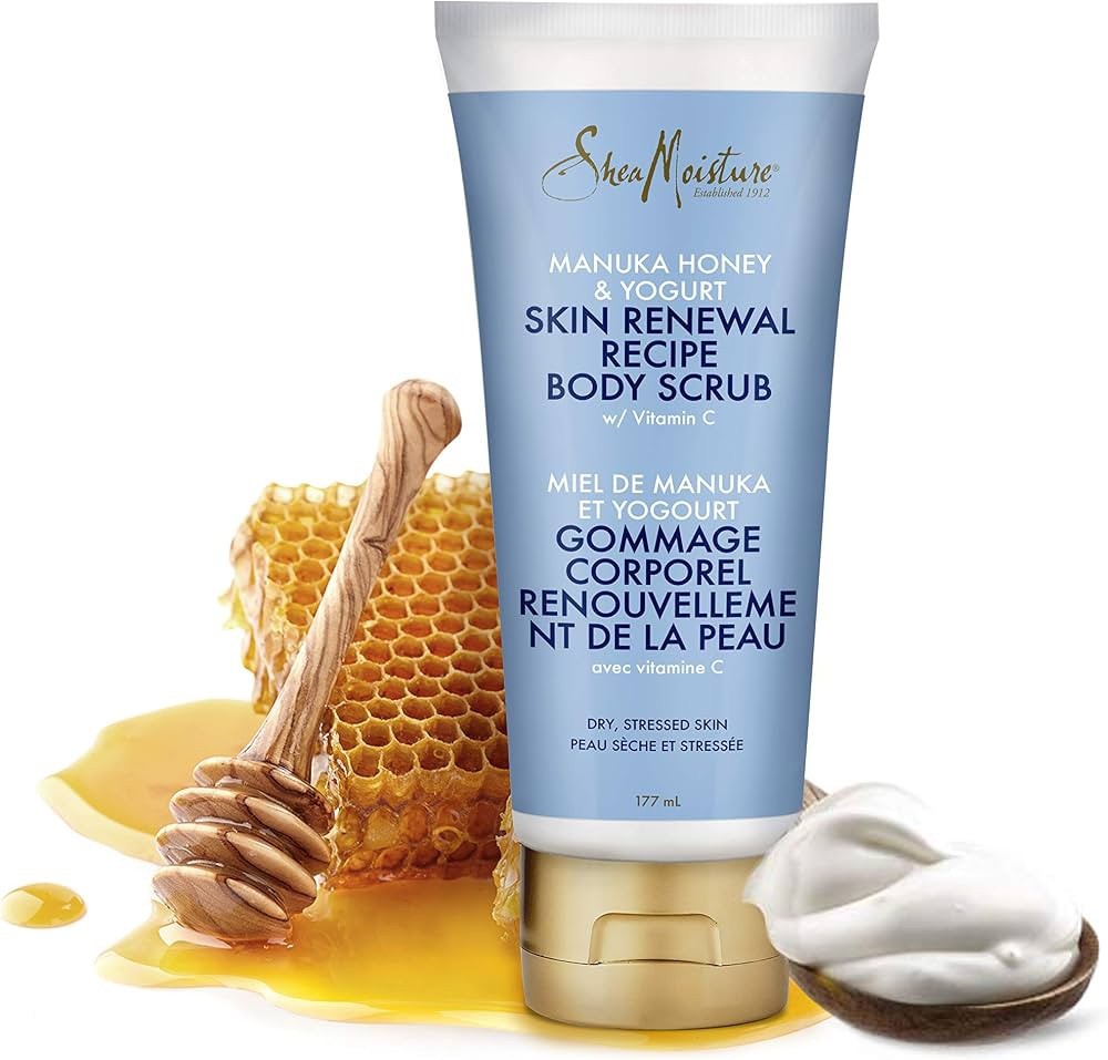 2 x Shea Moisture Manuka Honey & Yogurt Skin Renewal Recipe Body Scrub 6 oz - Lumi and Leo