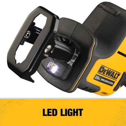 20-Volt Atomic Compact Cordless Reciprocating Saw,Brushless Motor,TOOL ONLY - DC - Lumi and Leo