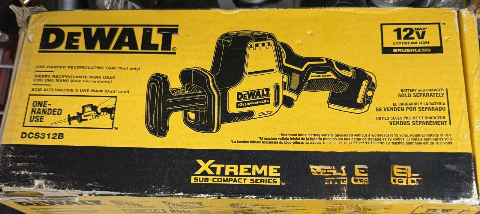 20-Volt Atomic Compact Cordless Reciprocating Saw,Brushless Motor,TOOL ONLY - DC