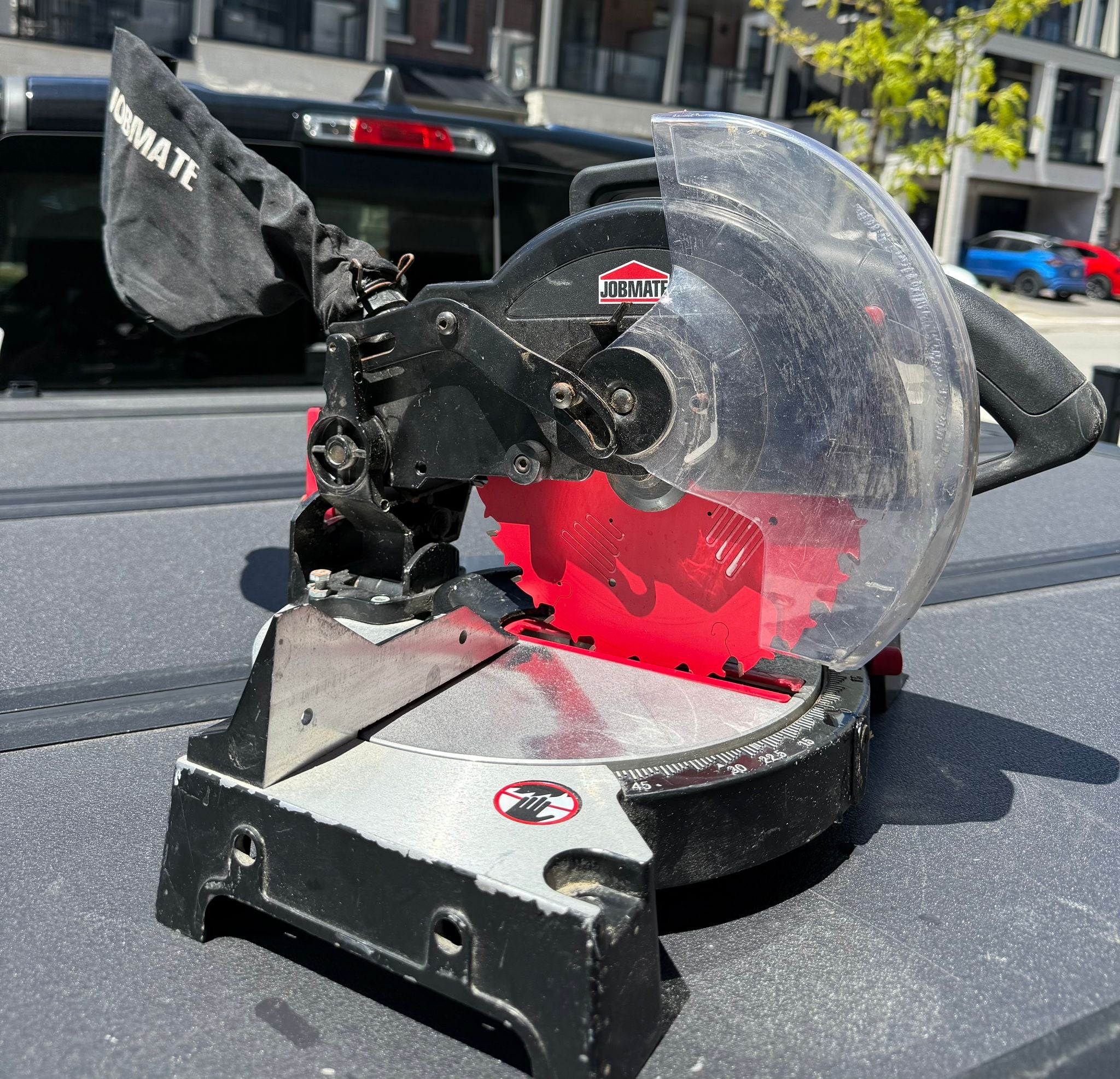 Used & Tested 🔥 JOBMATE 10” COMPOUND MITRE SAW 🔥