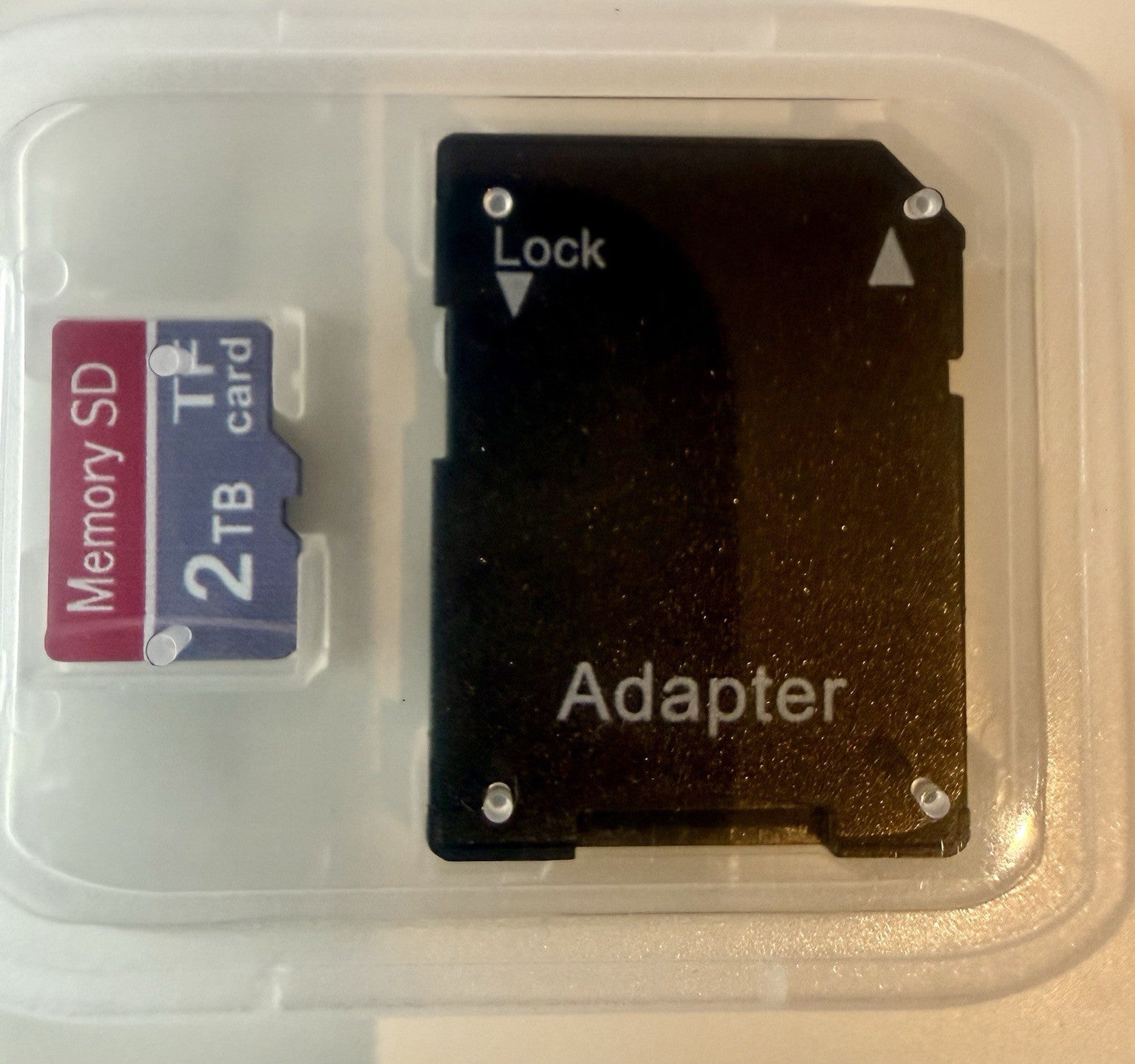 2TB Micro SD Memory Card with SD Adapter TF Card for Compatible Devices