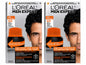 2x L'Oréal Paris Men Expert One Twist Hair Dye, Black Hair Dye, Quick Coverage - Lumi and Leo