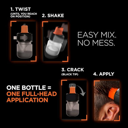 2x L'Oréal Paris Men Expert One Twist Hair Dye, Black Hair Dye, Quick Coverage - Lumi and Leo