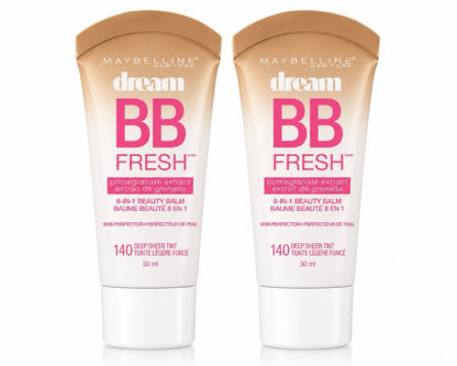 2x Maybelline Dream Fresh Skin Hydrating BB Cream SPF 30 Medium/Deep Exp 11/24+ - Lumi and Leo