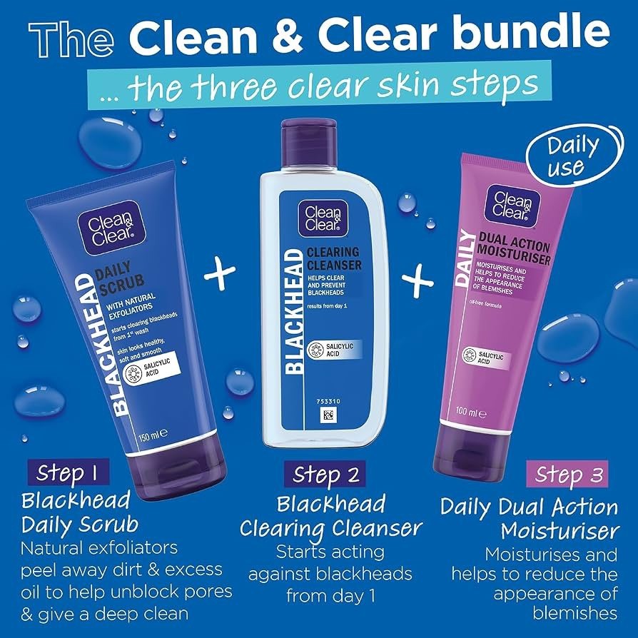 (3 PACK) Clean & Clear Blackhead Daily Scrub, 5 oz - Lumi and Leo