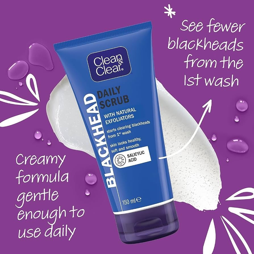 (3 PACK) Clean & Clear Blackhead Daily Scrub, 5 oz - Lumi and Leo