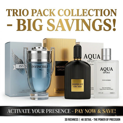 3 Pack Men's Eau de Parfum Fragrance Set Assorted Cologne Spray Gift Collection - Lumi and Leo