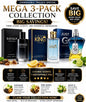 3 Pack Men's Eau de Parfum Fragrance Set Assorted Cologne Spray Gift Collection - Lumi and Leo