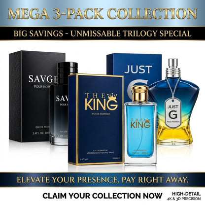 3 Pack Men's Eau de Parfum Fragrance Set Assorted Cologne Spray Gift Collection - Lumi and Leo