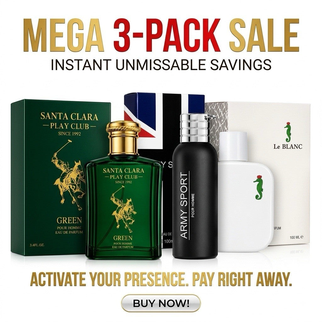 3 Pack Men's Eau de Parfum Fragrance Set Assorted Cologne Spray Gift Collection - Lumi and Leo