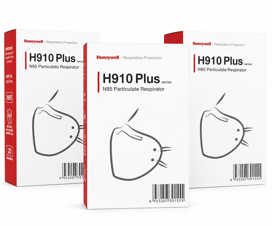 3 x N95 Face Mask Honeywell H910 Plus NIOSH Approved N-95 Respirator 50 Box - Lumi and Leo