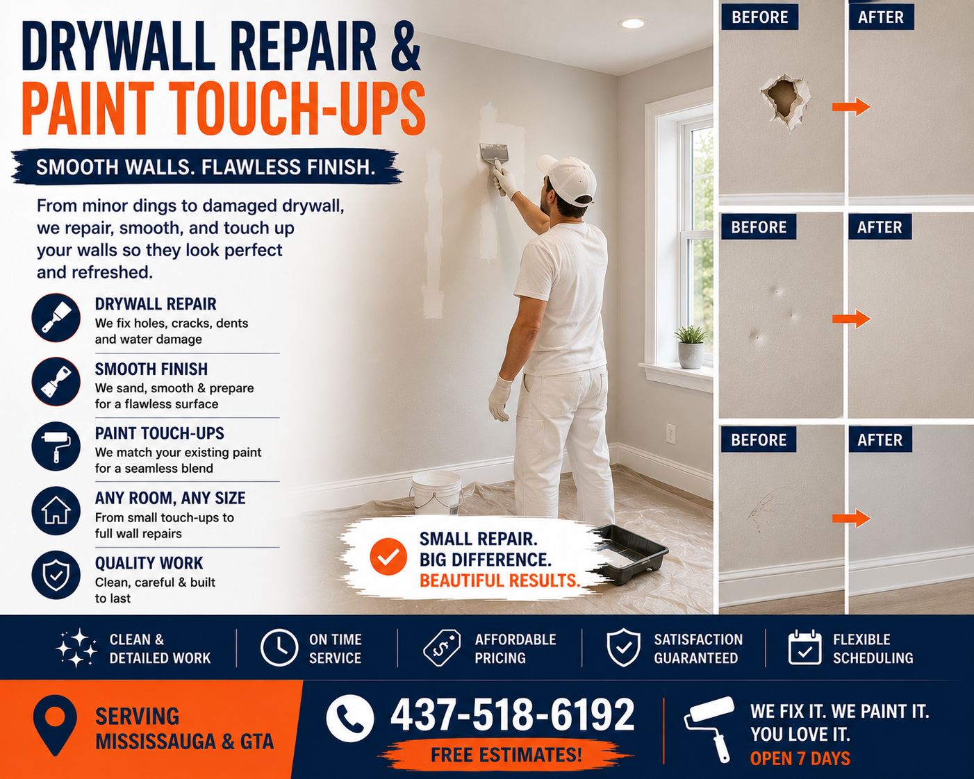 Drywall Repair & Paint Touch-Ups